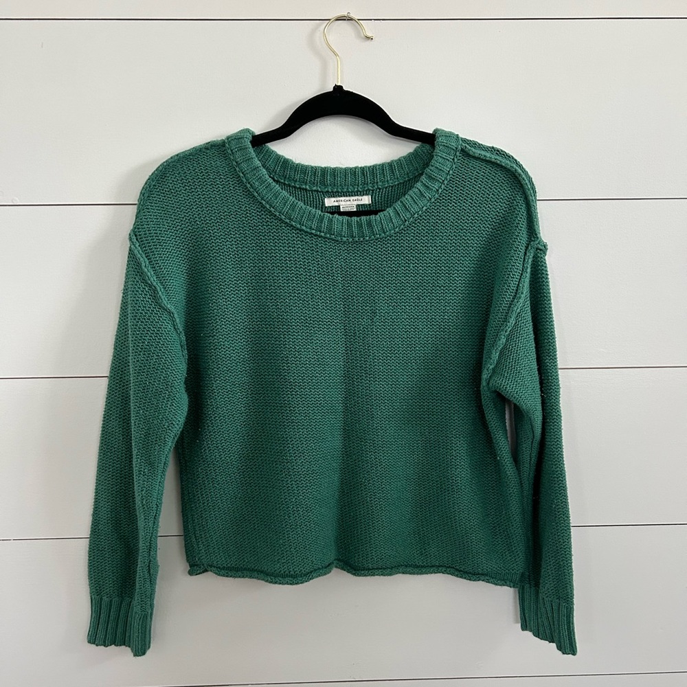 American Eagle Green Sweater